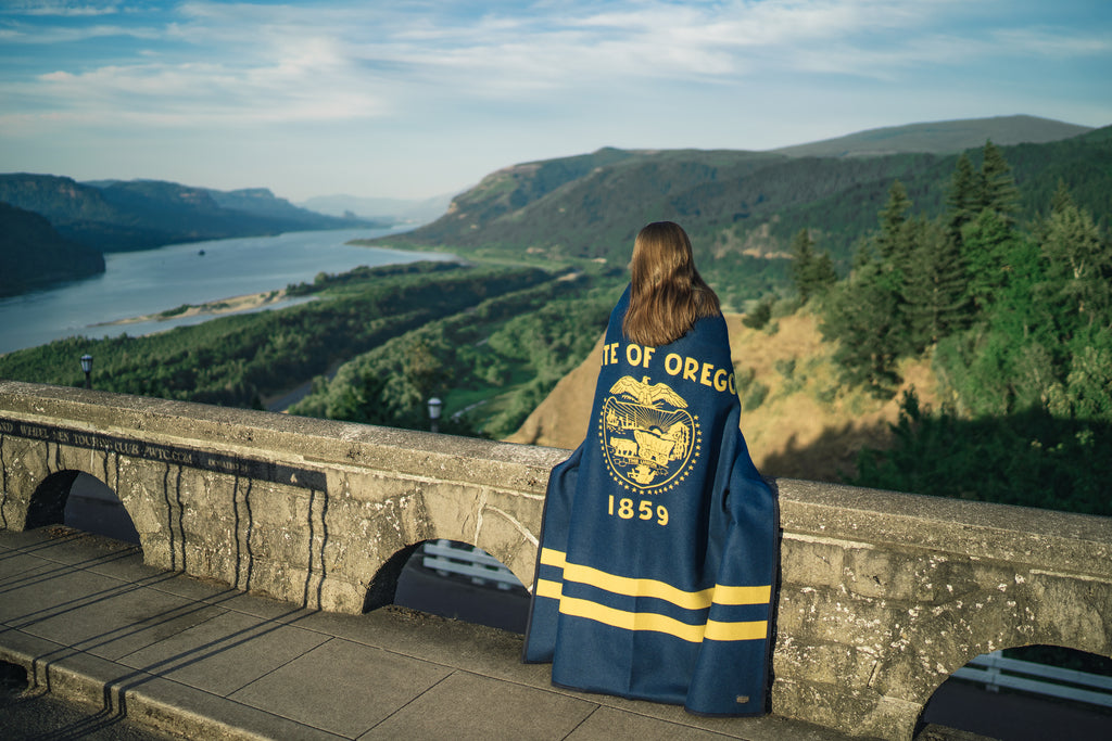 The Oregon Blanket: Blue & Gold Edition